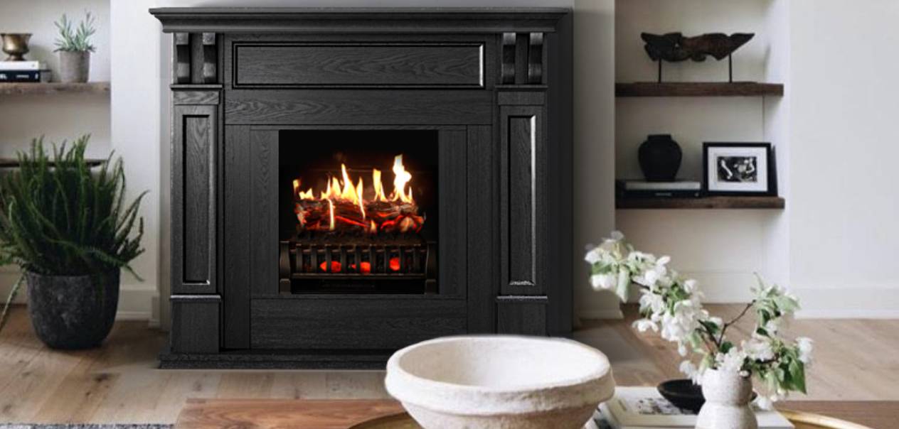 Corner White Electric Fireplace with Mantel Buy Now MagikFlame