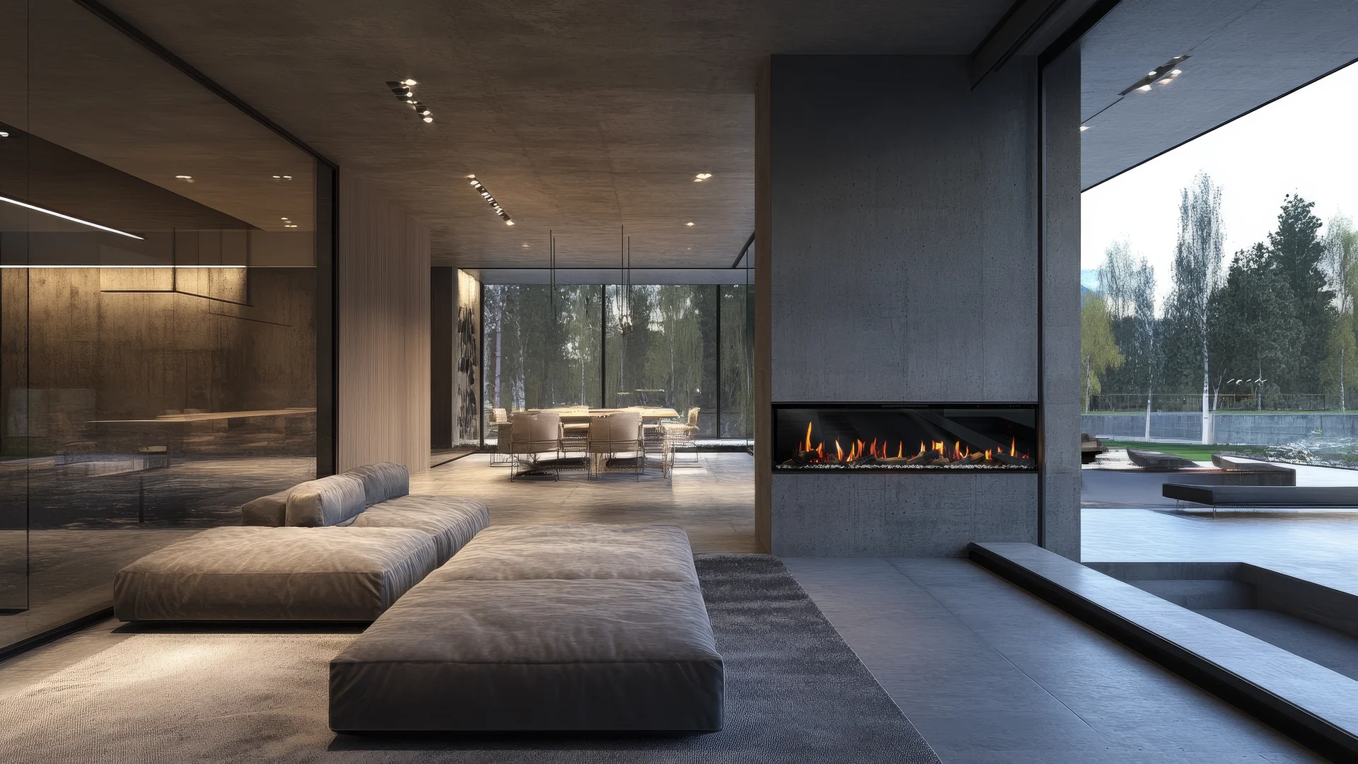Modern fireplace style