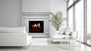 Electric Fireplace With Mantel