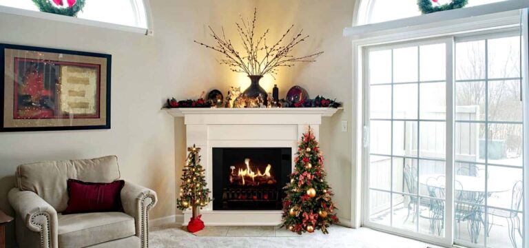 holiday fireplace