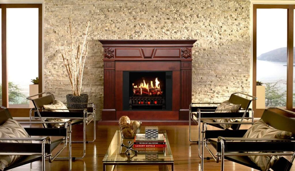 how to make a fake fireplace