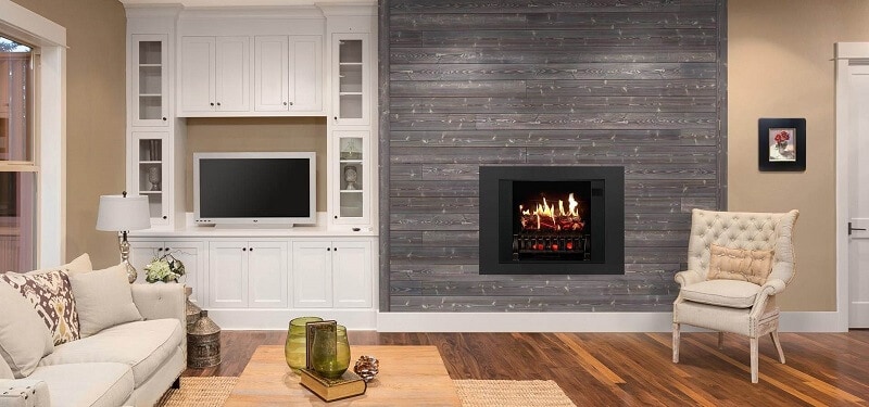 Electric Fireplace in Wall