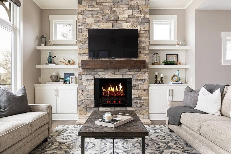 Lighting Showcases Electric fireplace