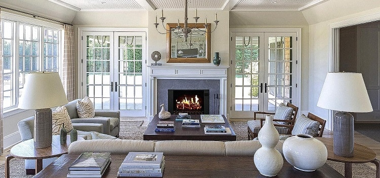 Electric Fireplace Hearth Over a Wood Burning Fireplace Hearth