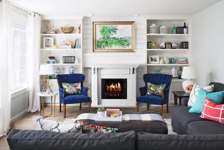 large electric fireplace