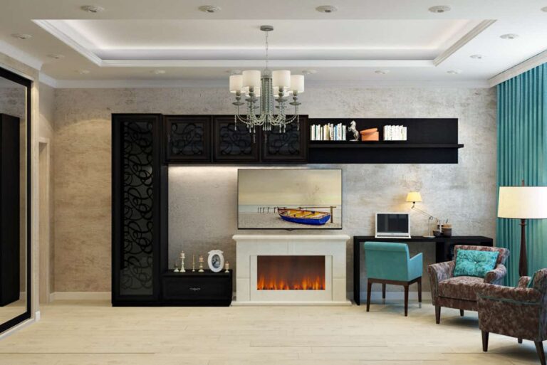 gas fireplace to electric