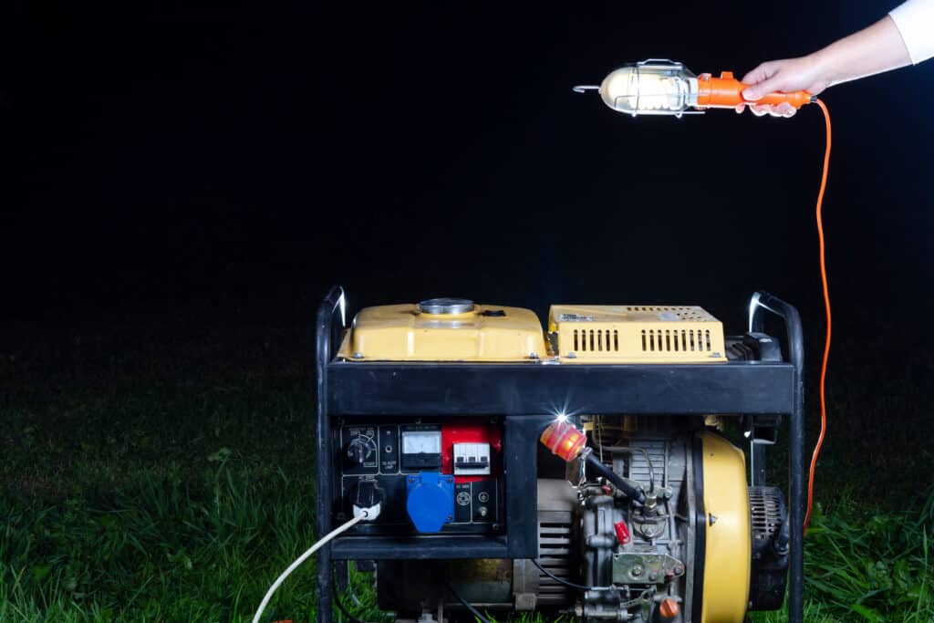 Gas generator as an alternate backup power supply