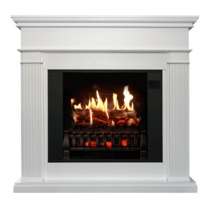 Morpheus Compact Electric Fireplace Mantel & Insert with Sound and Heater