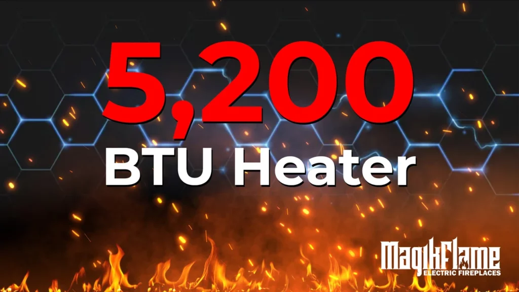 MagikFlame Electric Fireplaces - 5,200 BTU output