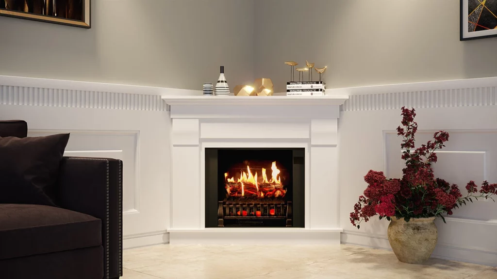 Corner MagikFlame Electric Fireplace