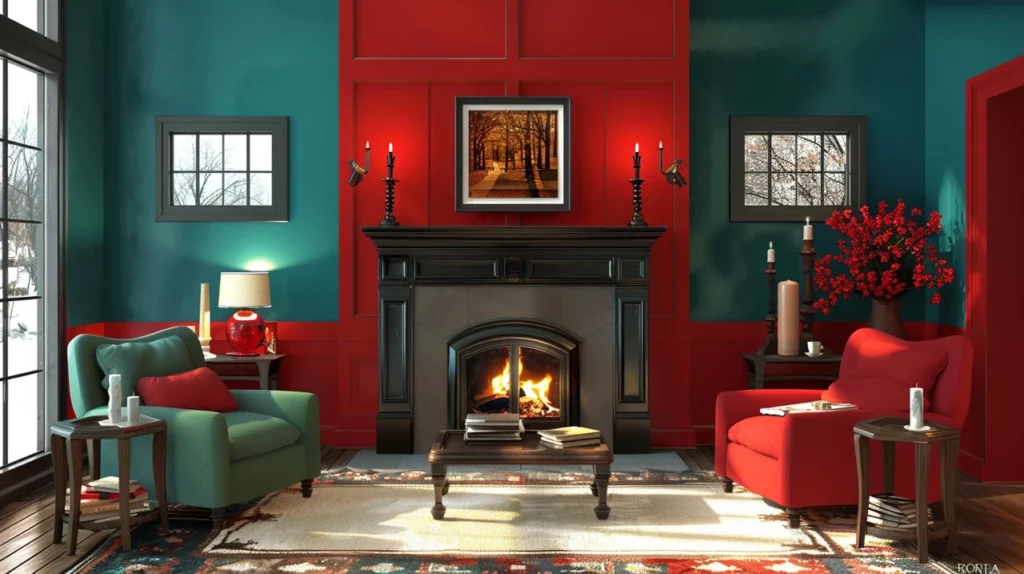 Fireplace Hearth Color Schemes - Complementary