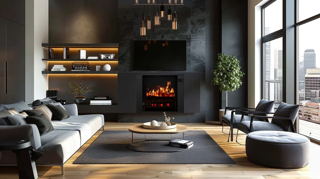 Contemporary Electric Fireplace Style