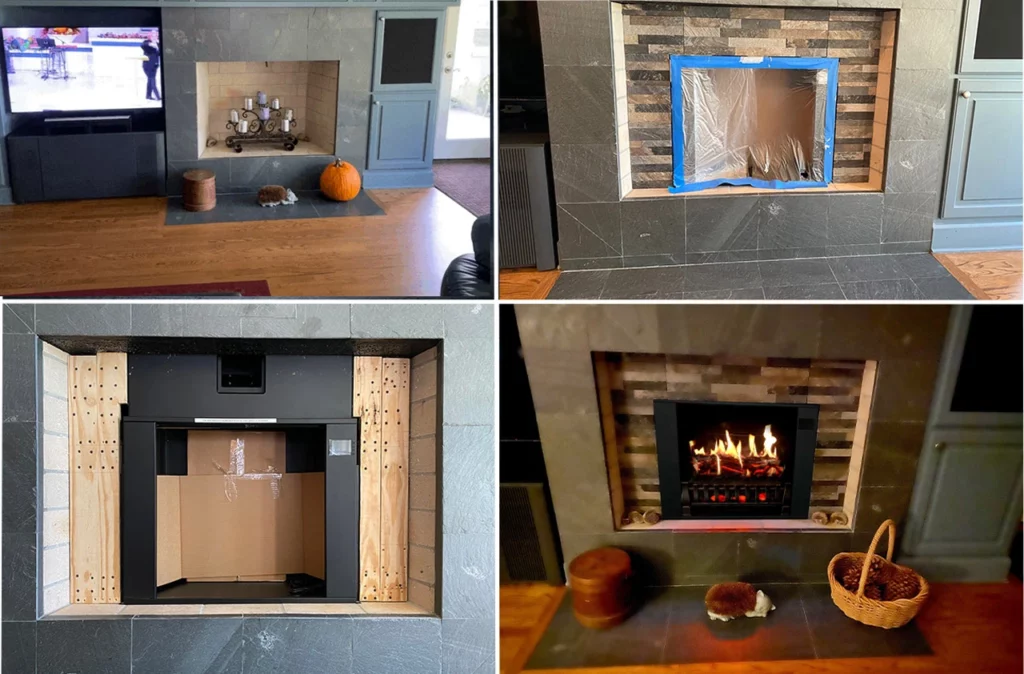 MagikFlame Electric Fireplace Installation