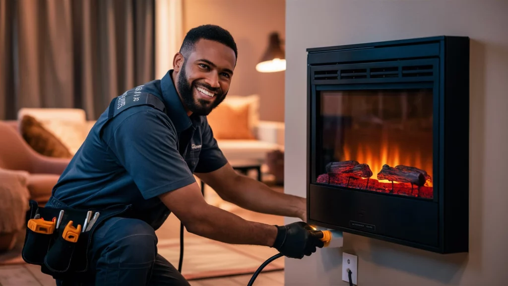 Electric Fireplace Installation