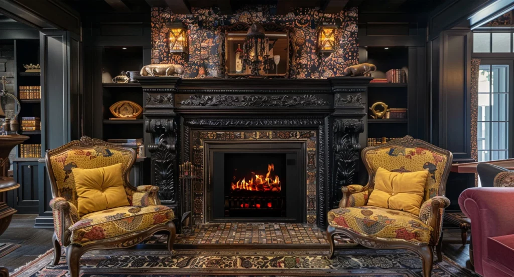 Eclectic Electric Fireplace Style