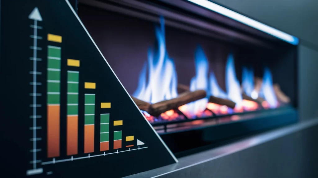 electric fireplaces are designed to be energy-efficient