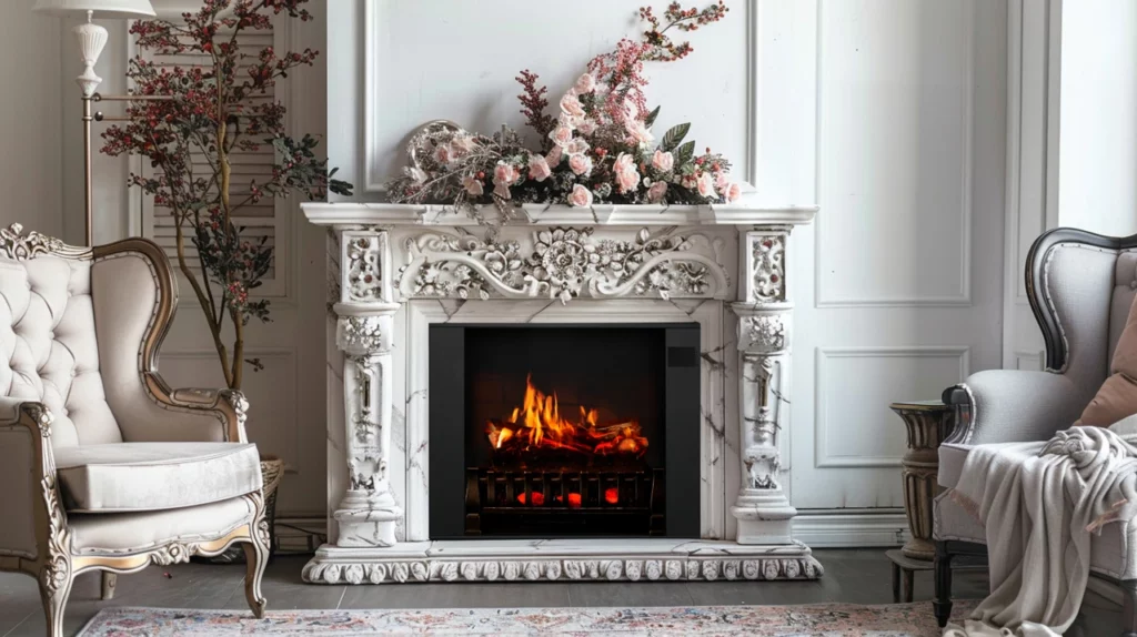 French Country Electric Fireplace Style