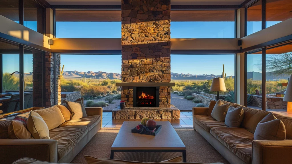 MagikFlame Electric Fireplace in a Vacation home