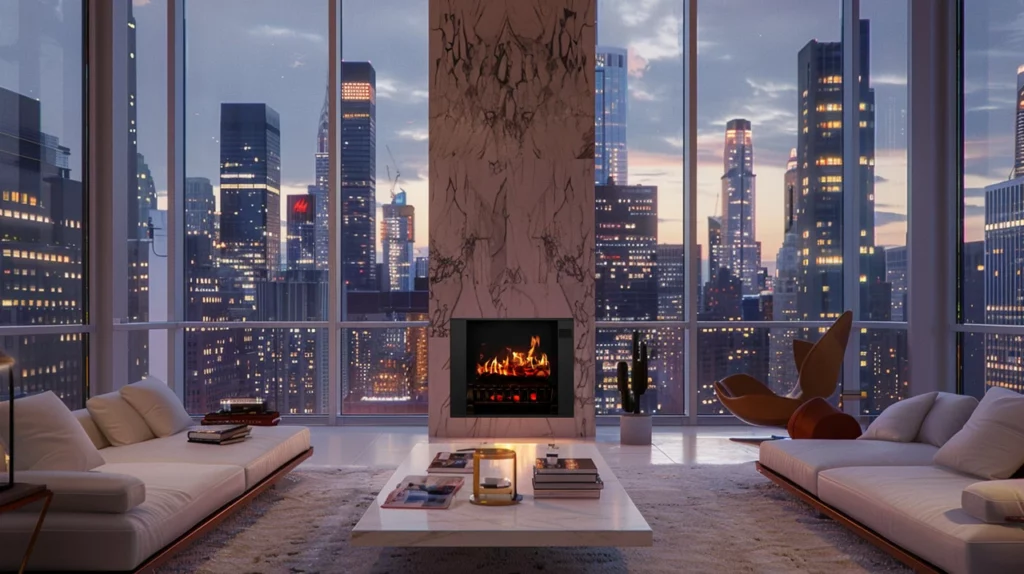 Electric Fireplace in a Small Space