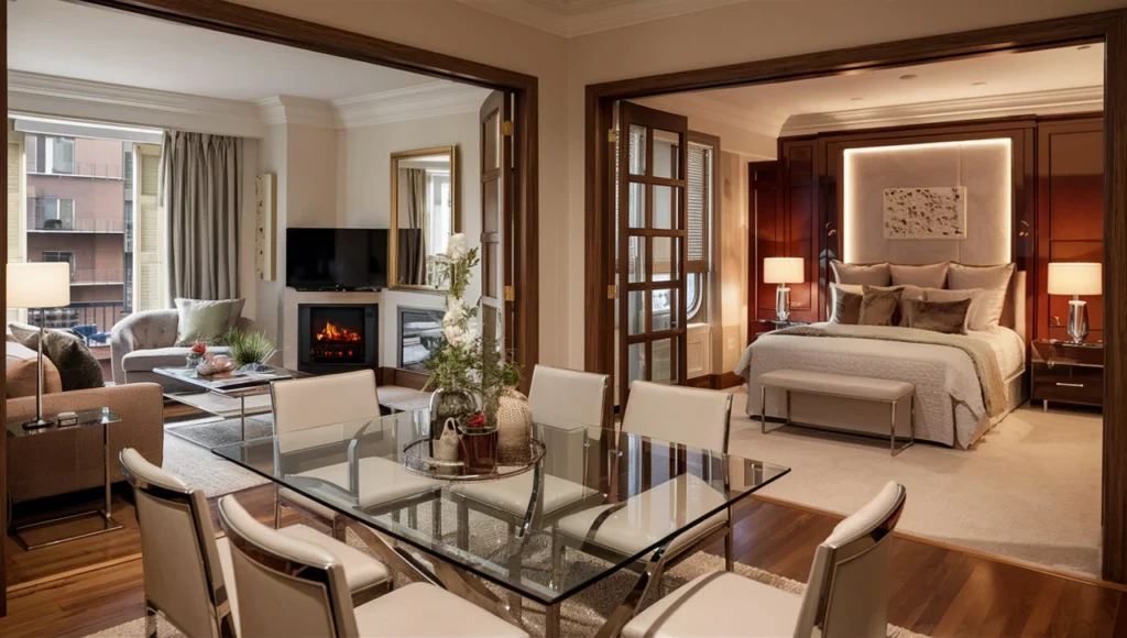 MagikFlame Electric Fireplace in the Apantments
