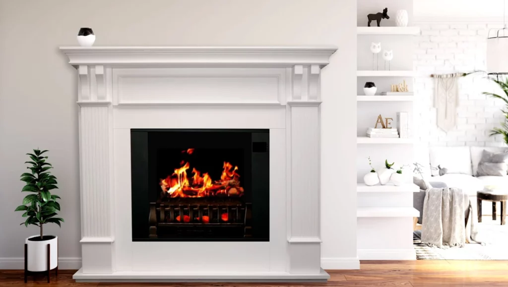 MagikFlame's electric fireplaces feature their patented HoloFlame technology