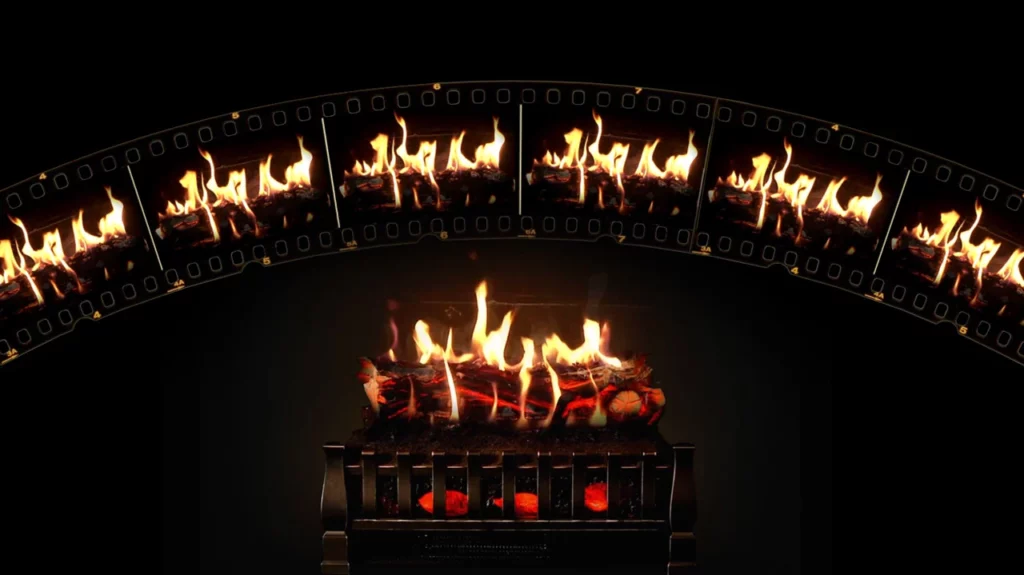 MagikFlame Electric Fireplace - video footage of actual fires