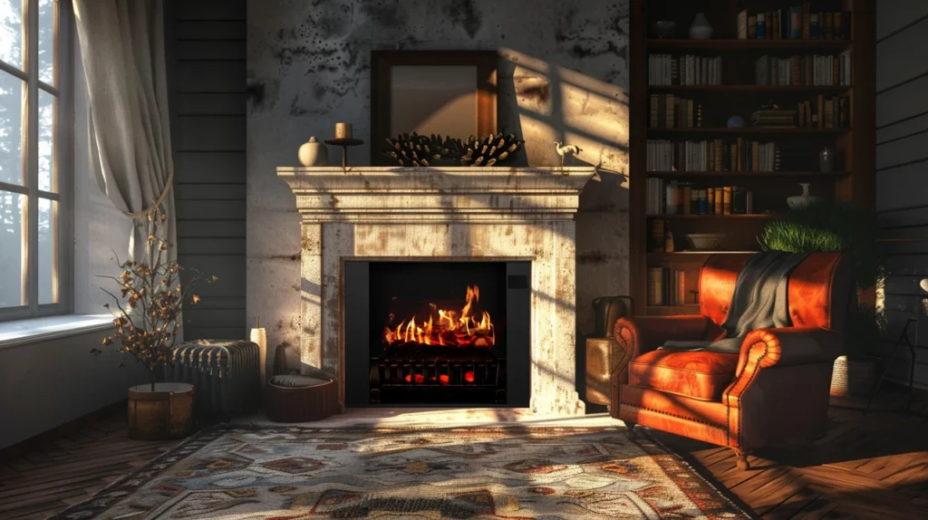 Modern Country Electric Fireplace Style