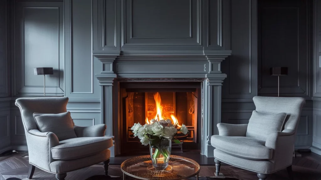 Fireplace Hearth Color Schemes - Monochromatic