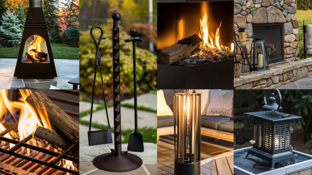 Outdoor Fireplace Accessories and Enhancements