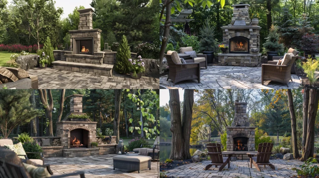 Outdoor Fireplace Kits and Prefabricated Options