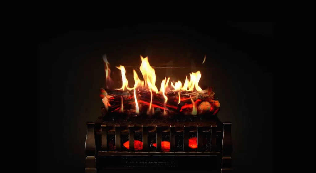 MagikFlame Electric Fireplace - Burning Logs
