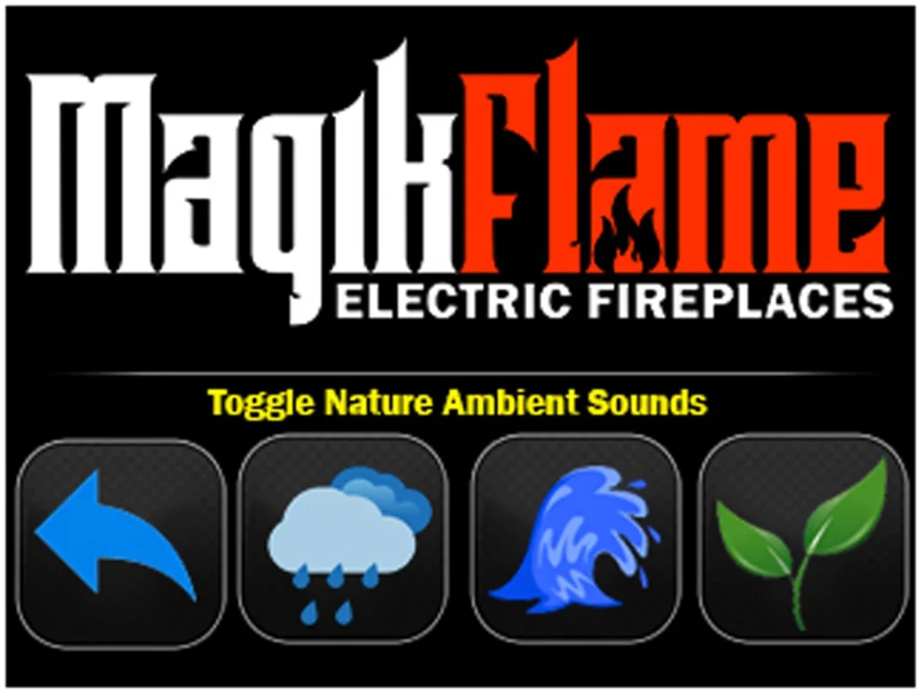 MagikFlame Electric Fireplaces - nature sounds