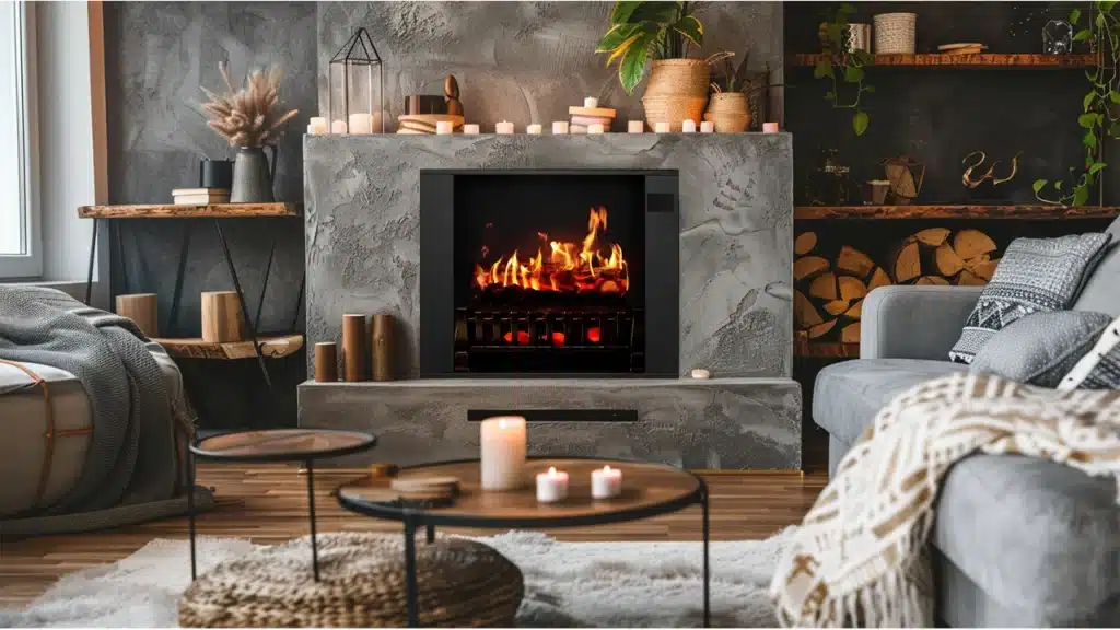 Urban Modern Electric Fireplace Style
