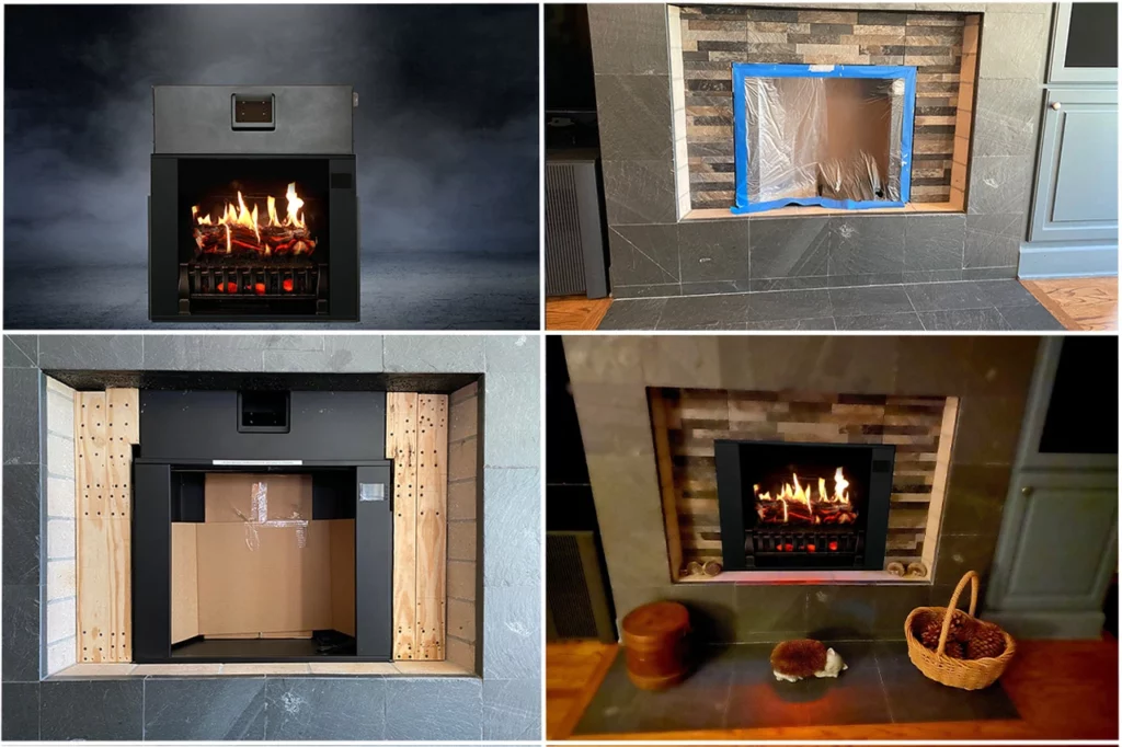 MagikFlame Electric Fireplace Insert Installation