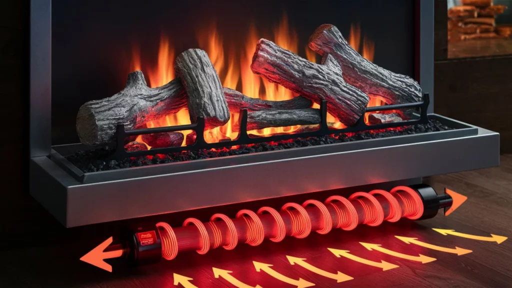 MagikFlame Electric Fireplaces with a Built-in 5,200 BTU heater