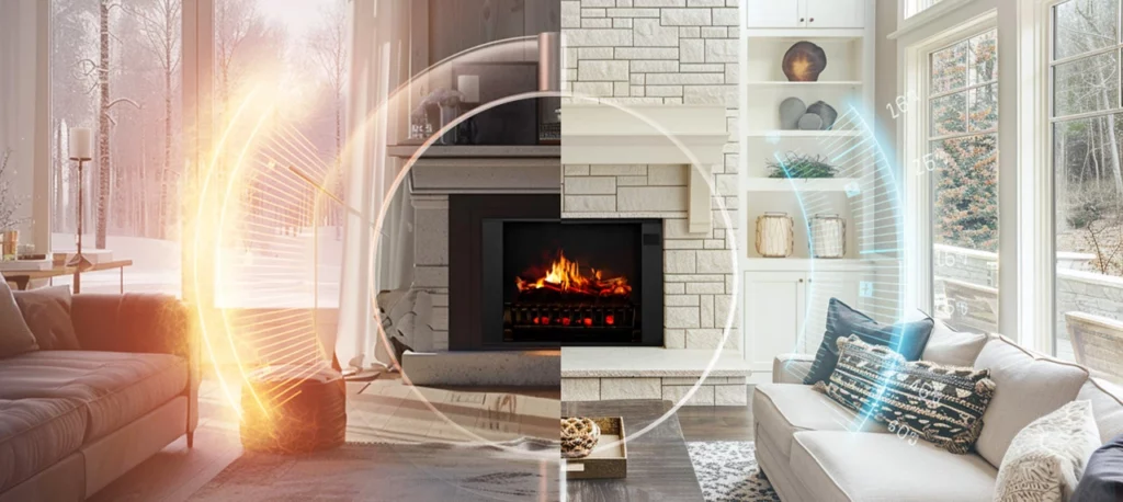 Are electric fireplace designs energy-efficient
