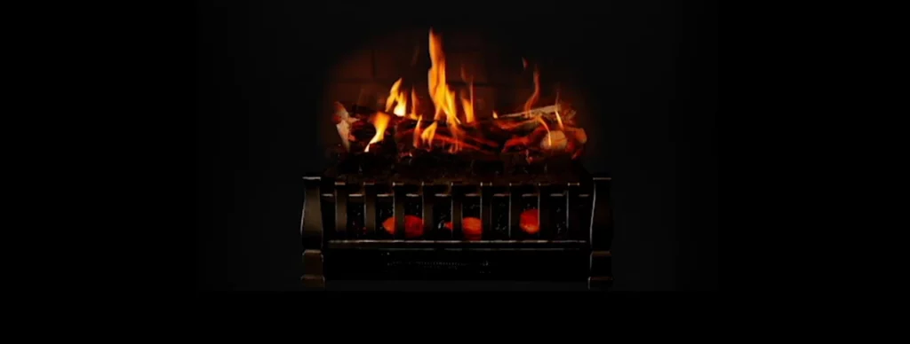 MagikFlame Electric Fireplace Burning Logs