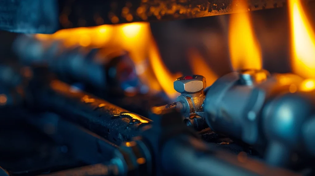 Gas fireplaces with sealed combustion systems