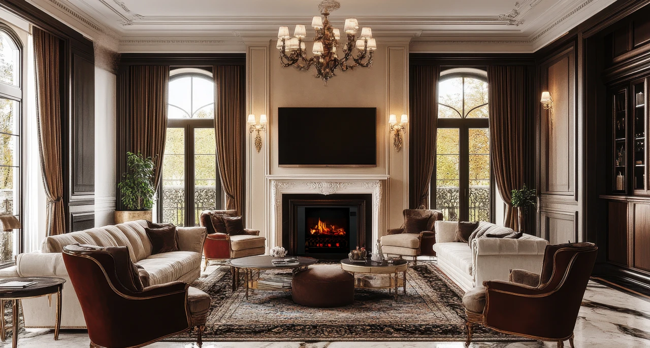 Electric Fireplace Ideas with TV Above for a Cozy Home, image size:1280x686