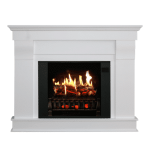 Churchill Corner Electric Fireplace Mantel & Insert with Sound and Heater